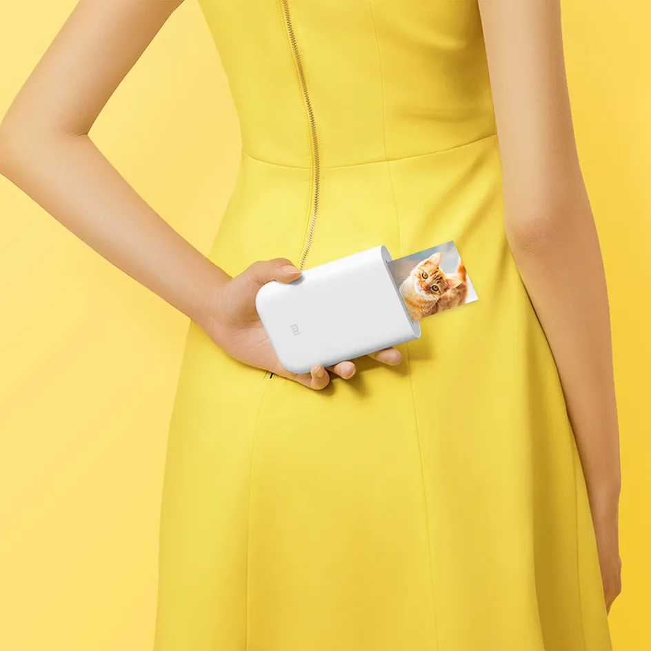 Xiaomi Mi Portable Photo Printer Mini Pocket BT 5.0 APP Control AR Photo Printer ZINK Sticky-backed Photo Paper Fast Imaging