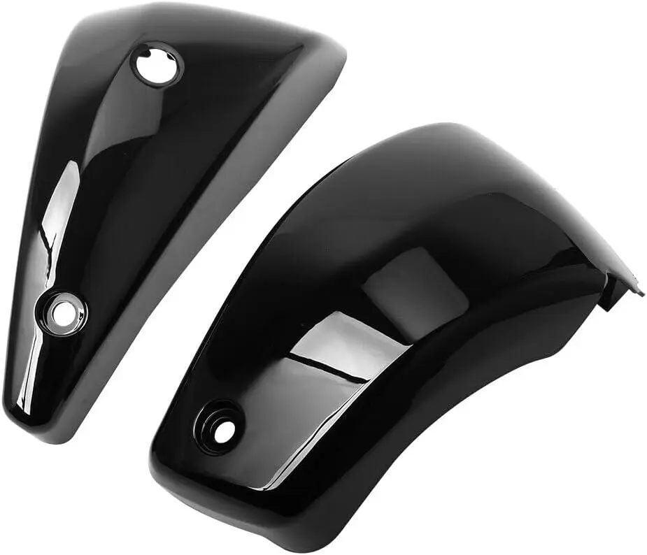 Black Battery Side Cover Protection Guard Fairing Cover Compatible for Yamaha V Star 1300 XVS1300 2007-2017