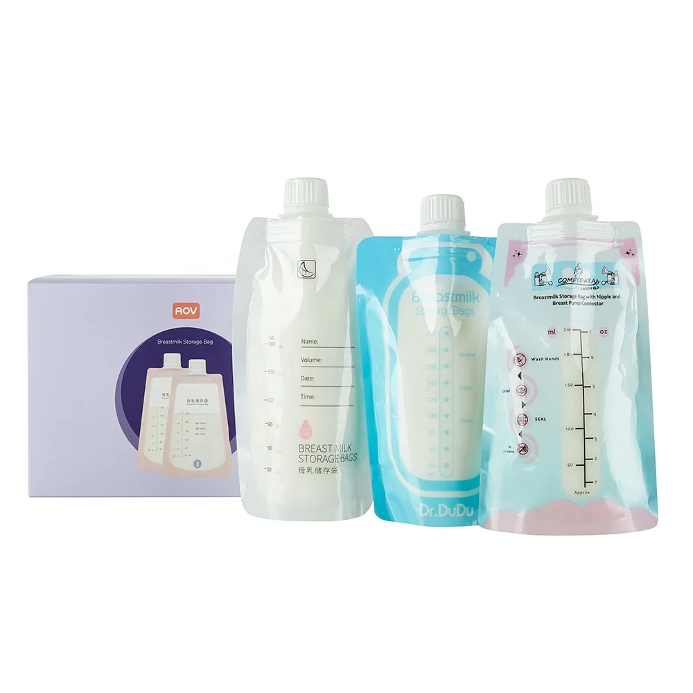 Ideal For Convenient Breastfeeding, Milk Freezer Storage Pouches With Temp-sensing Pre-sterilized Breast Milk Storage Bag