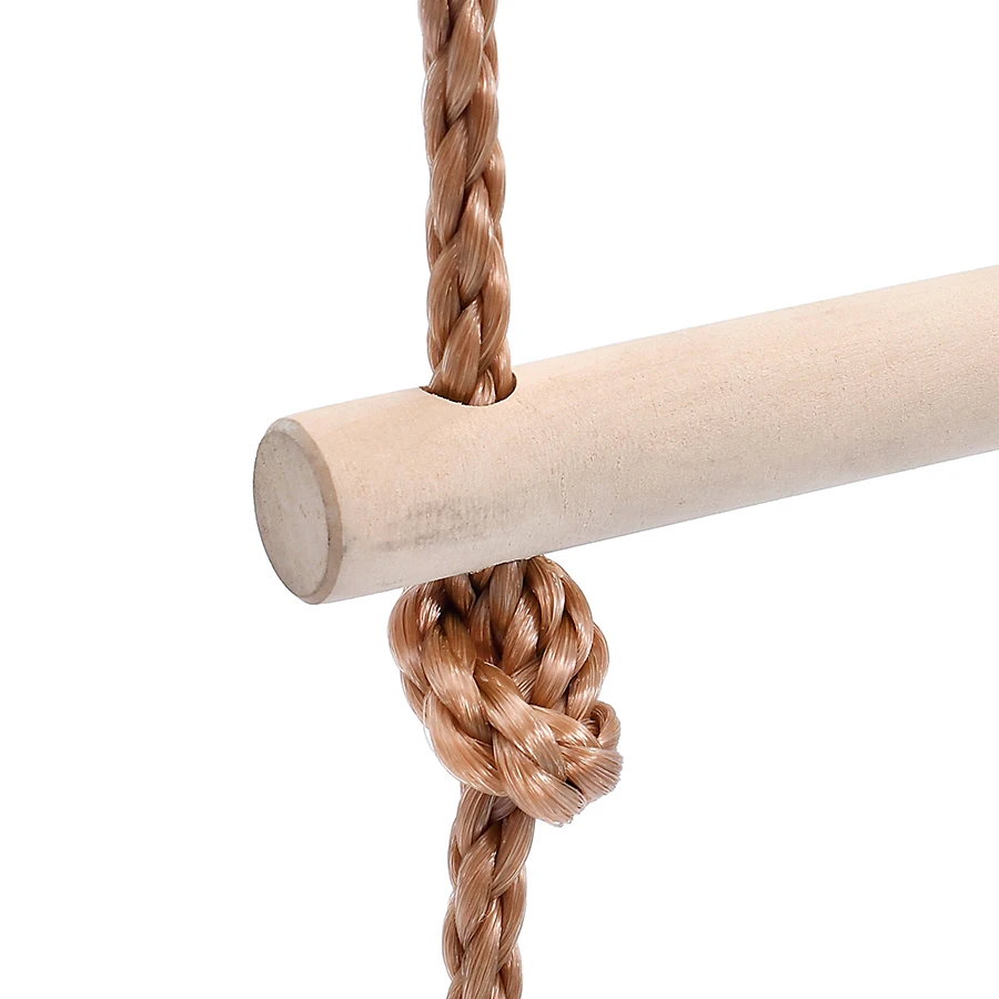 High quality outdoor climbing equipment children large wooden rope ladder toy