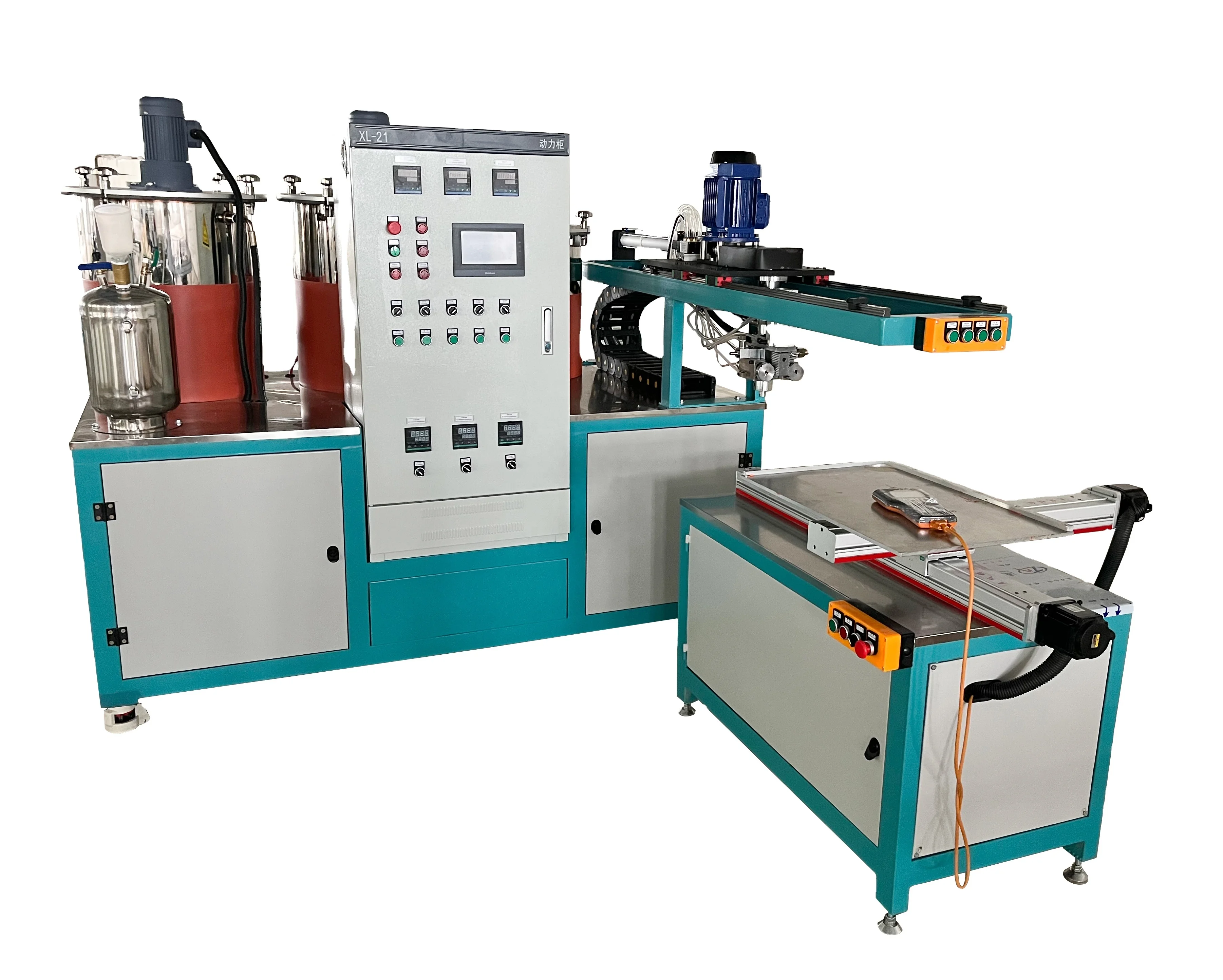 Automatic Car Air Filter Square PU Glue Injection Machine For Air Filter PU Injection Foaming Machine JiuRui