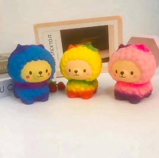 White Pink Dazzle Sheep slow rebound adult decompression toy