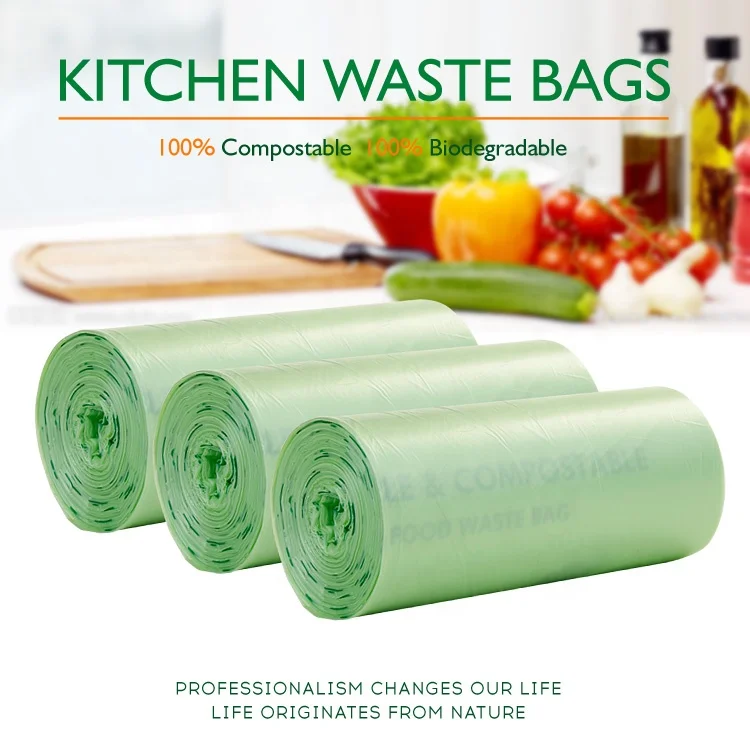 GREEN PLA scent kitchen tidy trash waste plastic garbage bag