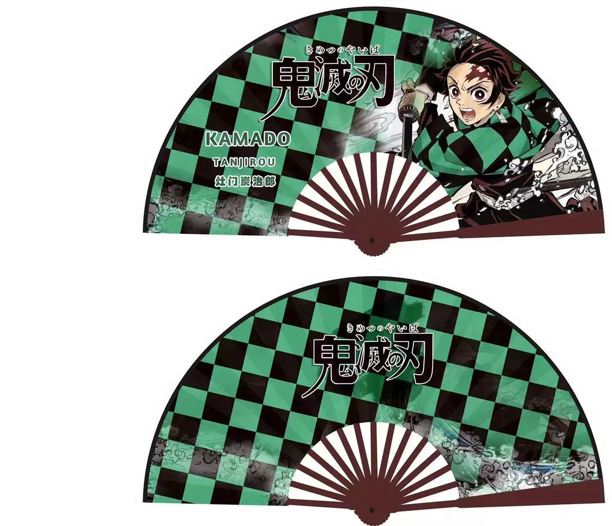 10-inch silk folding fan curse book evil Blade disguise Erha Tianguan so-and-so new anime fan bamboo fan