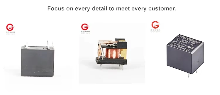 Golden Free Sample 215H Load 12A 250Vac Spst Gh-1A-12L2 Coil 12V Group Conversion 4-Pin Small Low Power Relay House Appliance