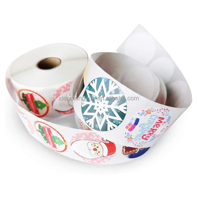 Factory Price Round Personalized Thank You For Your Small Business Packaging Custom Christmas Gifts Sticker