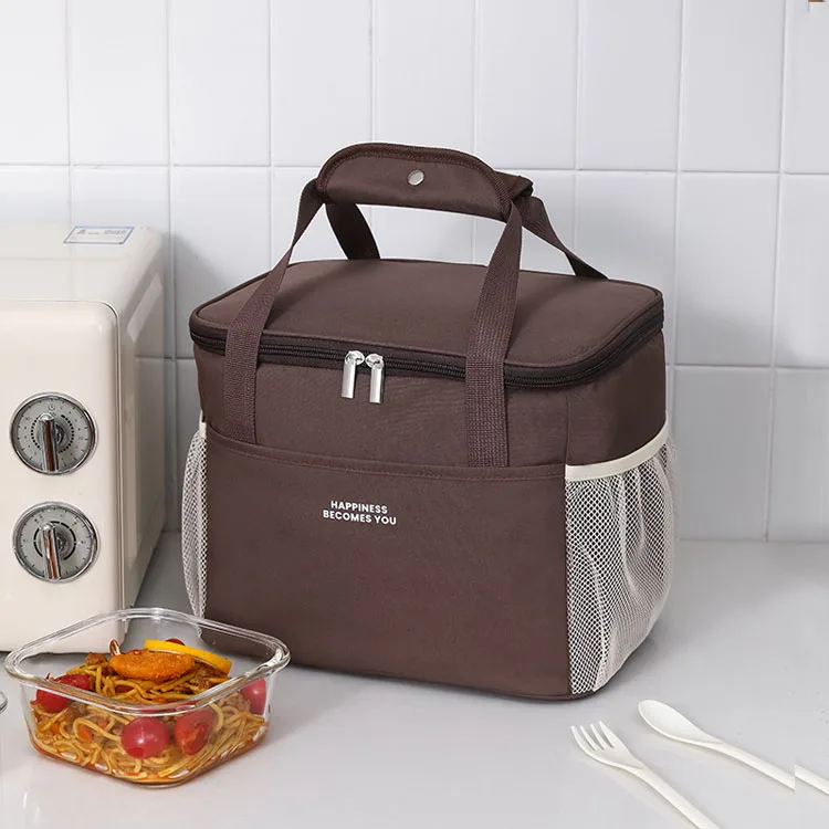 Oxford Cloth Picnic Bag Waterproof Thermal Insulation Portable Lunch Cooler Bag Takeaway Delivery Bag