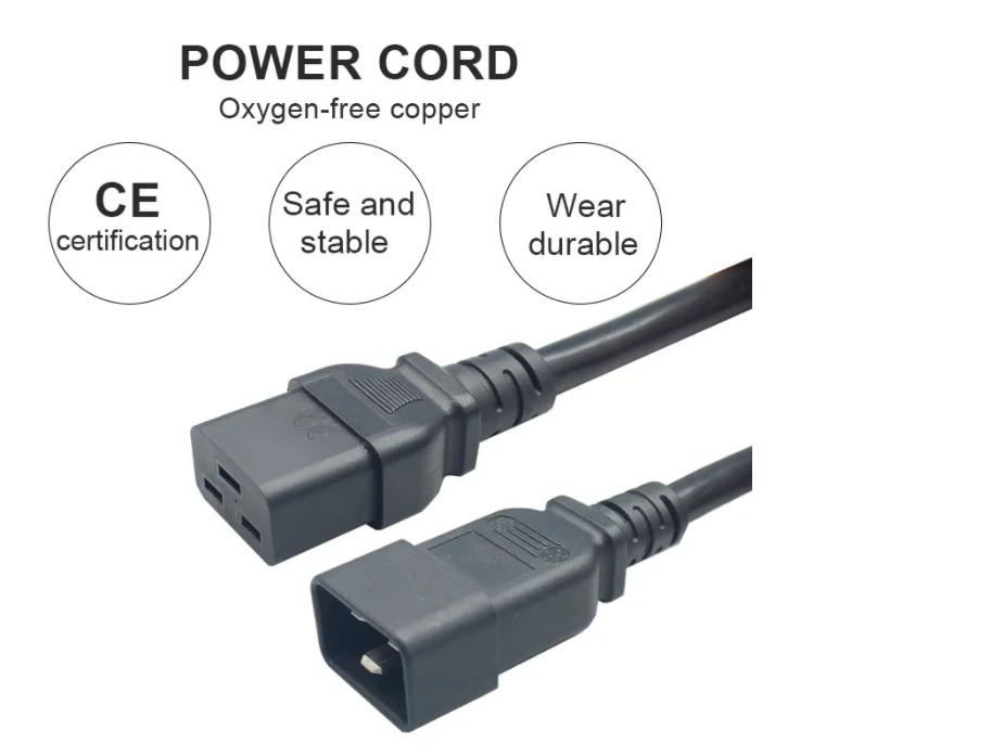 Силовой шнур 20A IEC320 C19 к C20 Высоковольтный удлинитель NEMA 5-20P 14AWG PDU ИБП