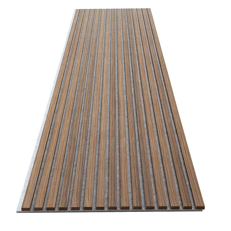 black acoustic wall slat real wood slat acustic wooden slat wall pet acoustic panel wood veneer for Interior Decoration Tv Wall
