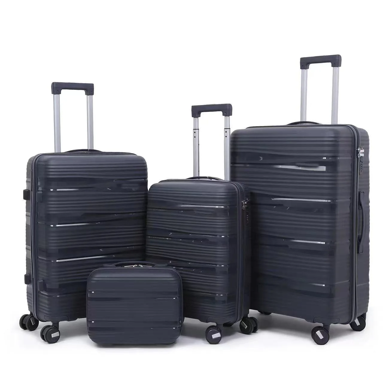 Wholesale Modern Classic Luxury Hard PP Carry-on Trolley Business Suitcases Travel Bags Luggage Case Sets For Woman Men
