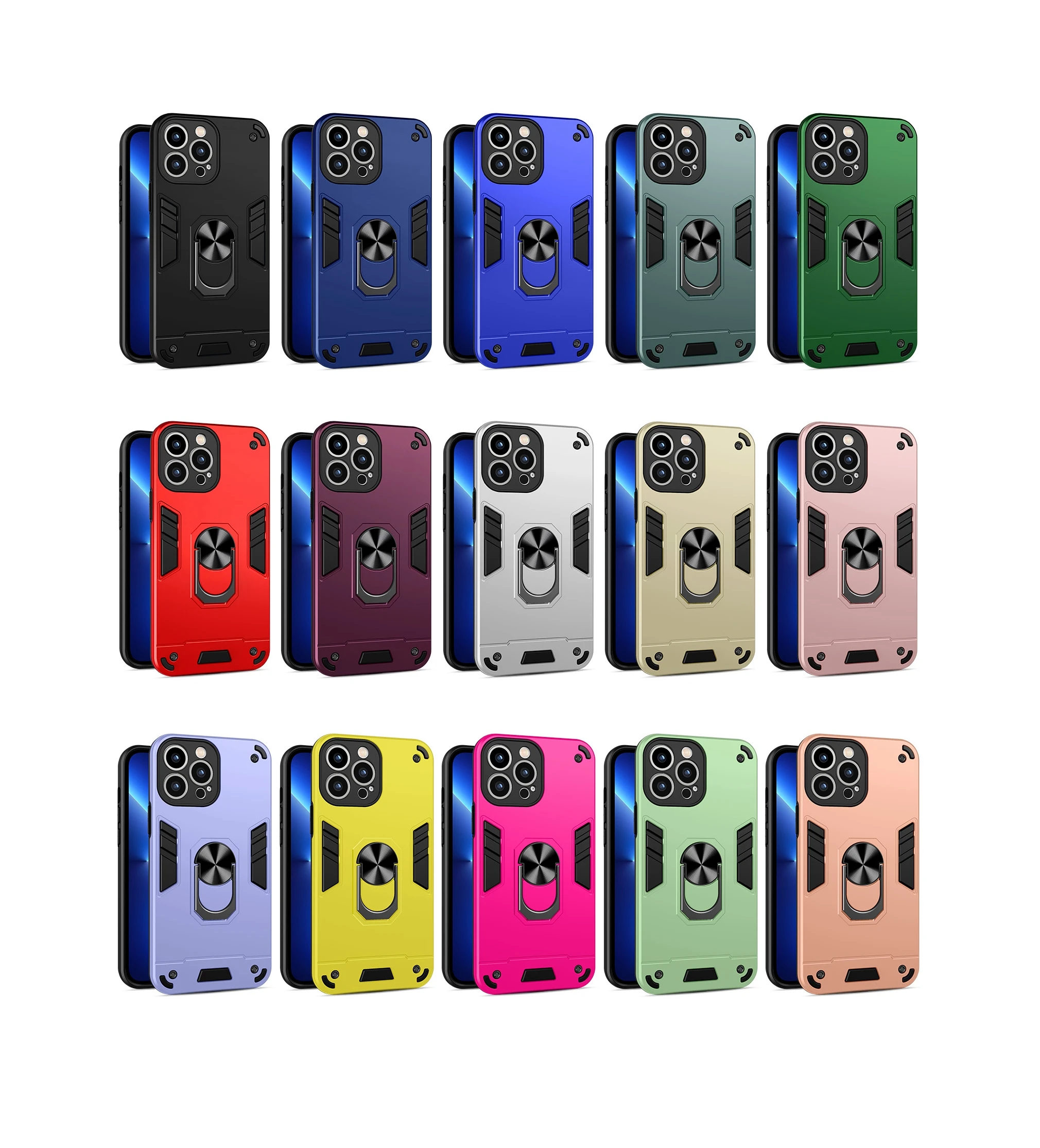 Anti-drop Car Magnetic Phone Case Custom Logo Luxury Mobile Phone Case With Multi-function Bracket For Iphone 13 12 11 Pro Max