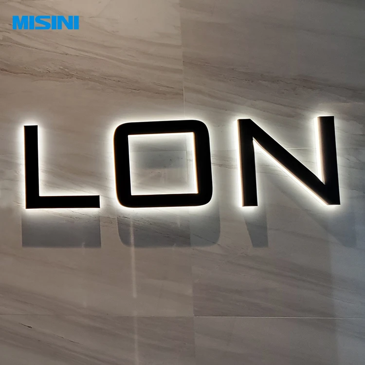 custom led backlit letters stainless steel letter sign 3d led sign light aluminium channel letter for shop