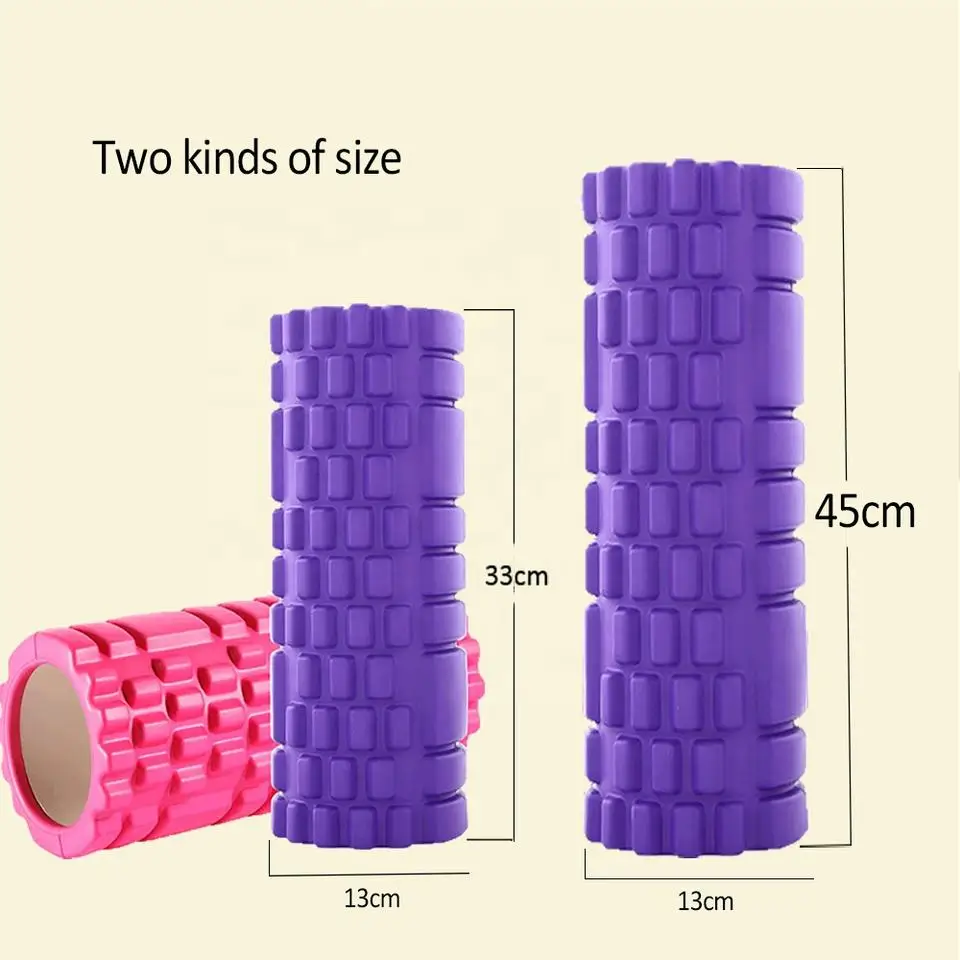 ZJFIT High Quality Custom Grid Foam Roller Massaging Eva Yoga Foam Roller For Exercise