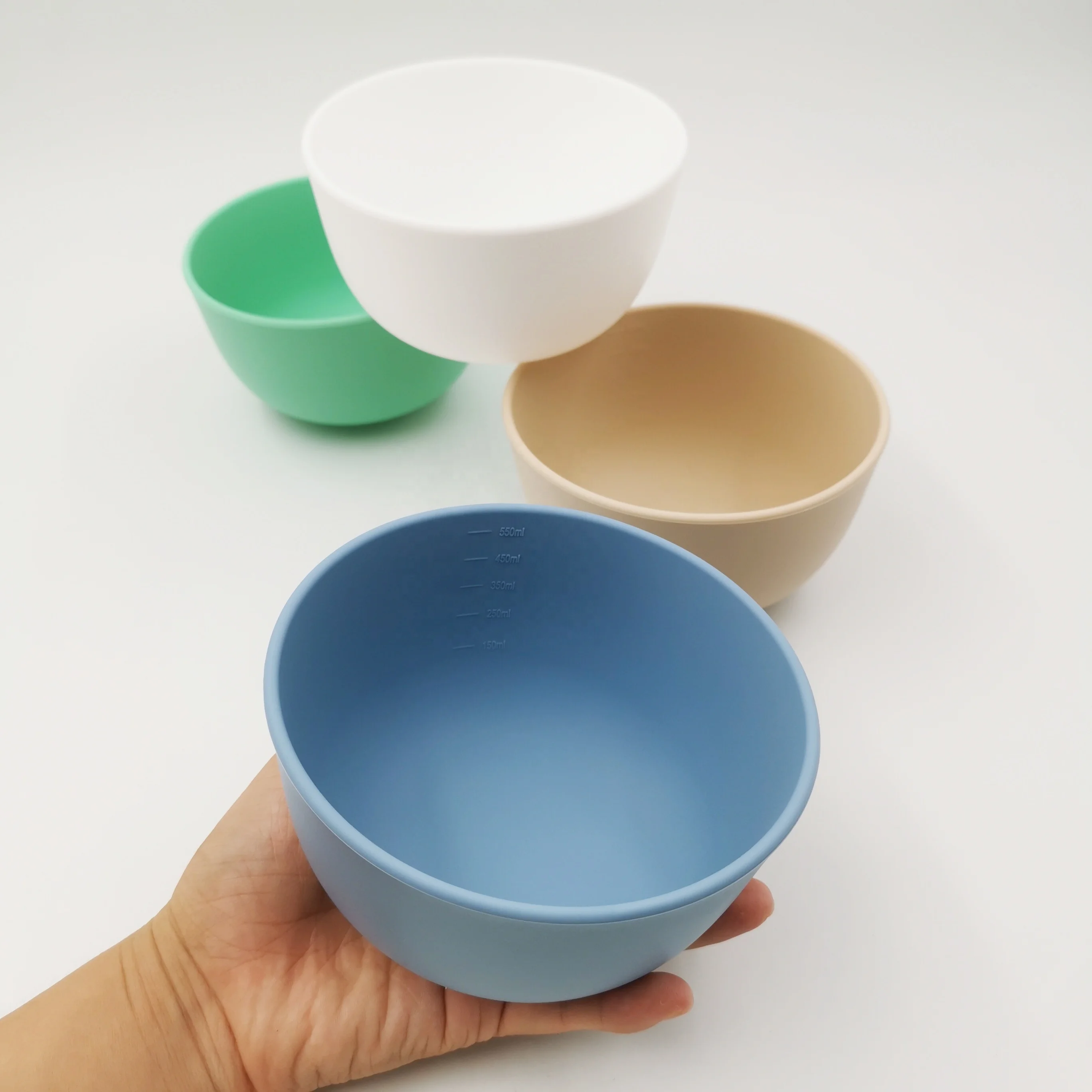 LifeTop Silicone Mixing Bowls Flexible Silicone Bowls for Kitchen, Silicone Bowls for Melting Chocolate, Cooking, Prepping Food