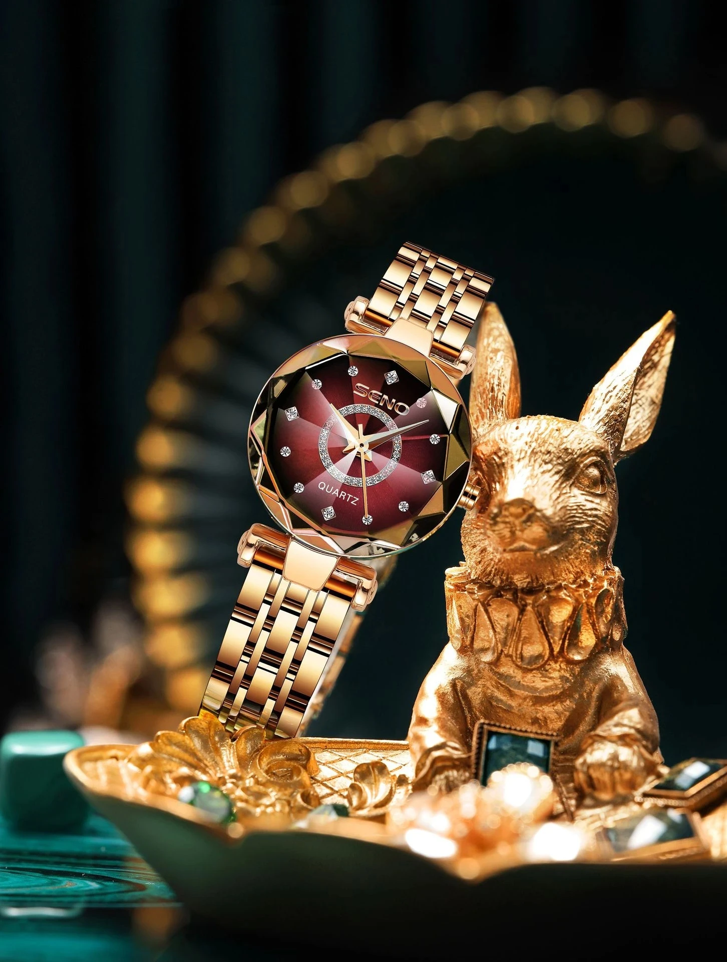 SENO 2023 Fashion Watches for Women Ladies Luxury Top Brand Quartz Watch Steel Strip Wristwatch Female Clock Relogio Feminino