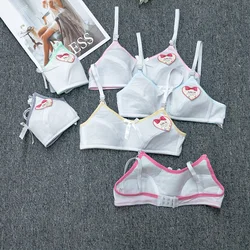 JUNXI 2022 Classic style Teenage Bras For Girls 100% cotton Breathable Seamless Underwear