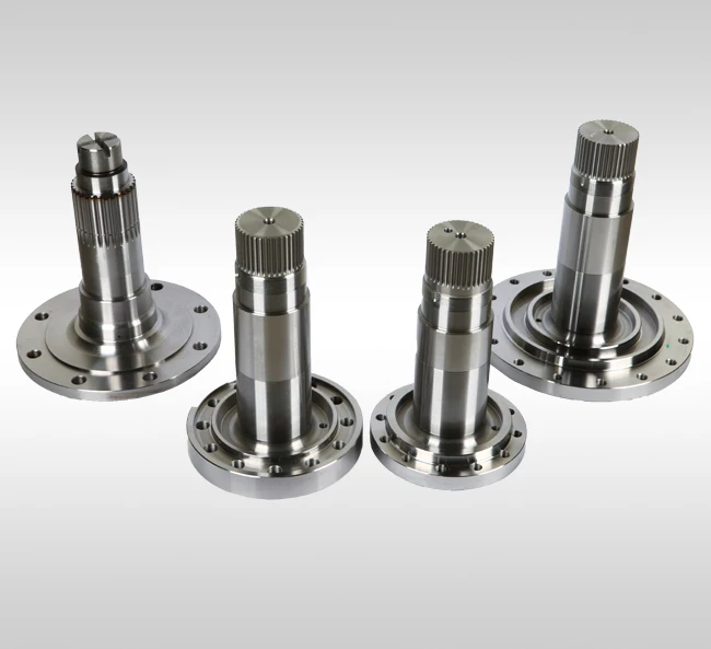CNC Machinery custom pinion shaft drive main shaft OEM/ODM Forging Steel transmission Large Spline Shaft