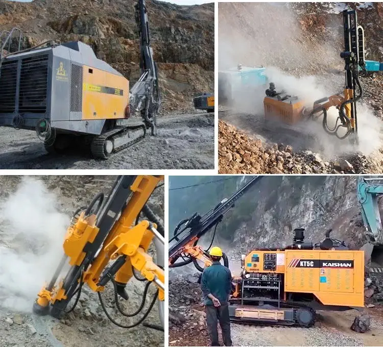 Fast 1400 N 25m 80-105 mm Depth Coal Hydraulic Mining Trailer Track Mounted Drilling Rig Machine