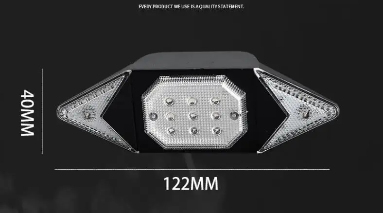 USB rechargeable bicycle turn signal wireless remote control bicycle tail light headlight mountain bike steering light