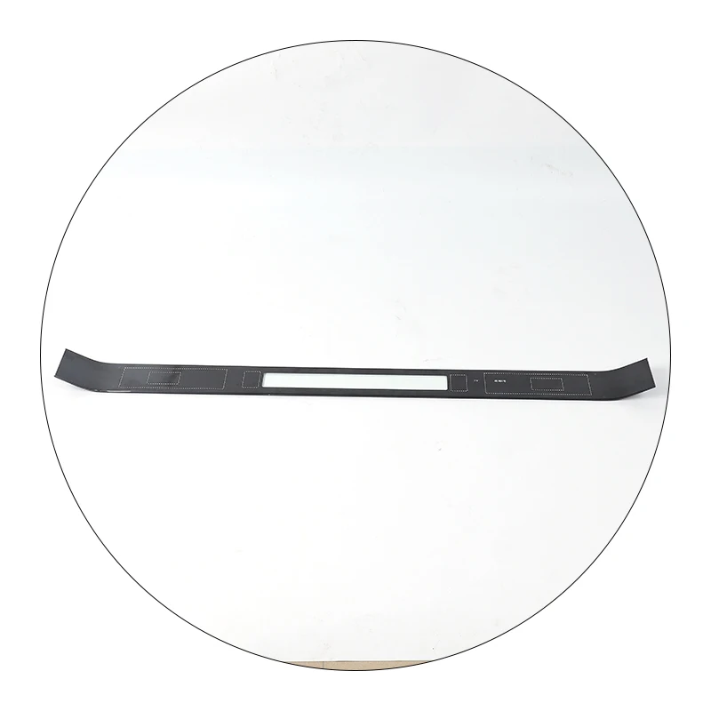 Индивидуальная длинная изогнутая закаленная стеклянная панель с шелкографией для бытовой техники