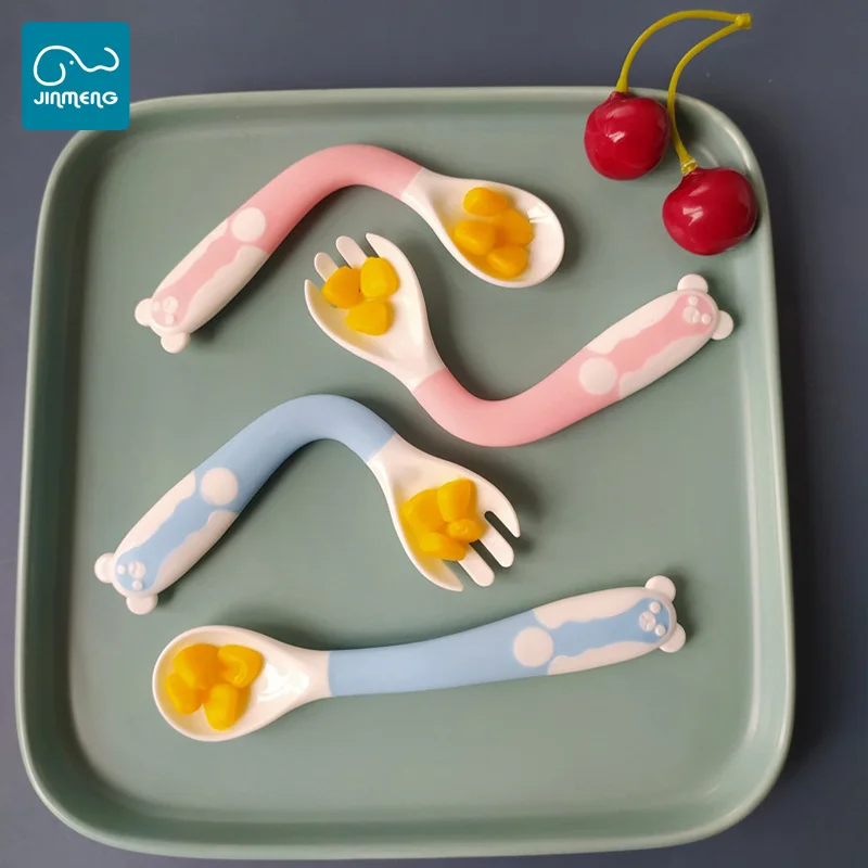 
Portable baby food tableware Learn to eat spoon bendable spoon 0-3 years old 