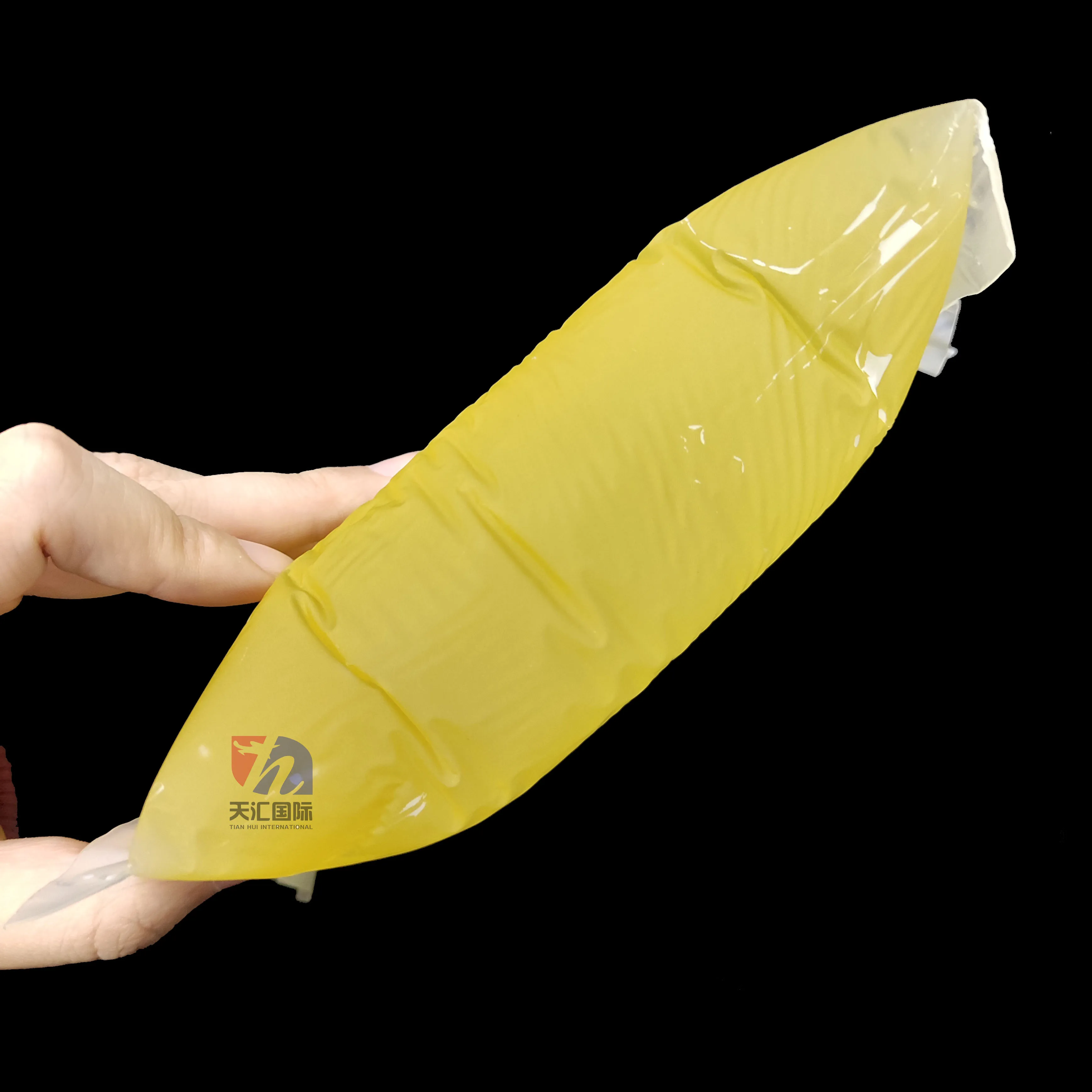 Hot melt adhesive for SPC floor, wood-plastic flooring yellow PSA hot melt glue block for floorboard bonding with EVA foam