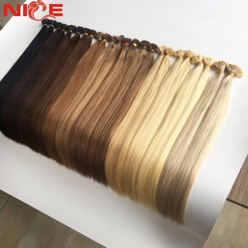 Mini Flat Tip Keratin Hair Extensions 0.5cm*0.5cm  0.8g/pc Balayage Wholesale Double Drawn Remy Human Hair Extensions