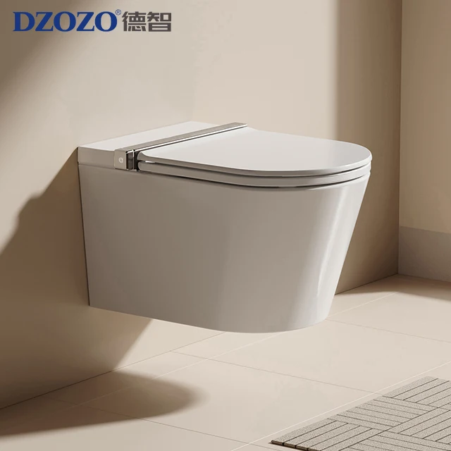 S005 Light Smart Sanitary Wares Automatic One Piece Toilet Bathroom Ceramic Wc Intelligent Smart Toilet