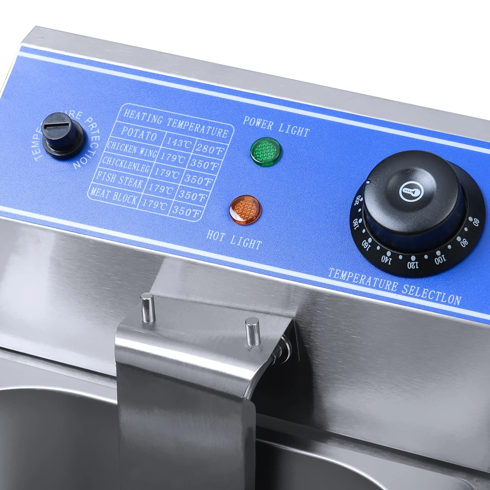 Price Commercial Deep Fryers Electric with Oil 6 Ltr 1-Tank 1-Basket Deep Fryer