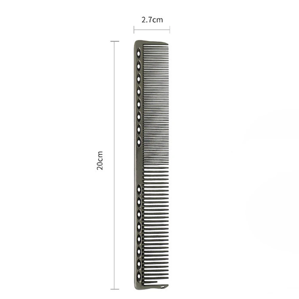 Professional Anti Static Ultra Thin Hair Salon Equipment Barber Aluminum Metal Hair Cutting Comb For Hairdressing Styling