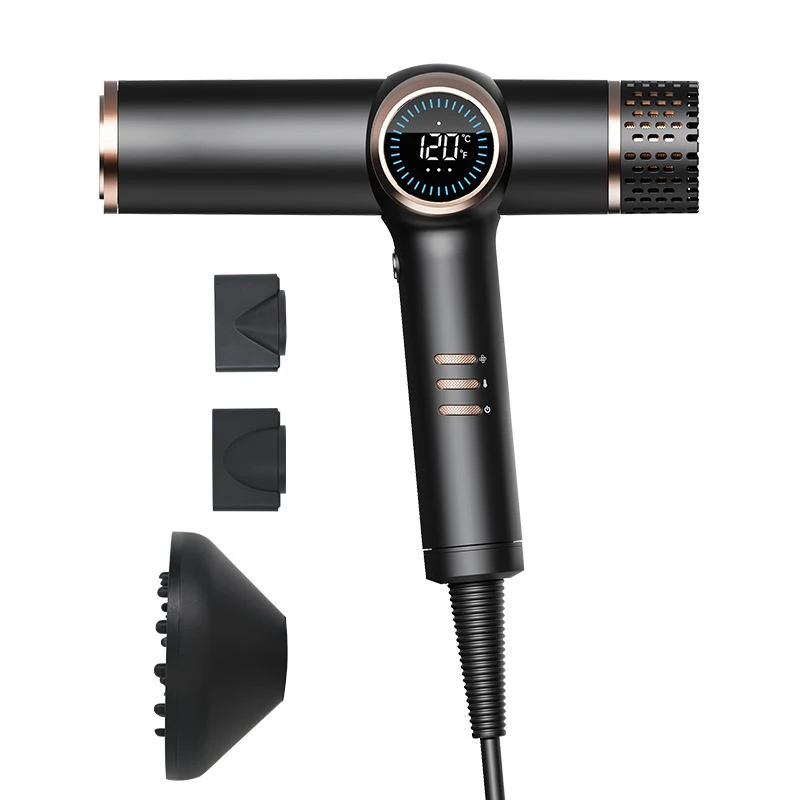 MengYu Ionic Hair Dryer Professional Blow Dryer with 3 Attachments 110000RPM High-Speed Brushless Motor for Fast Drying