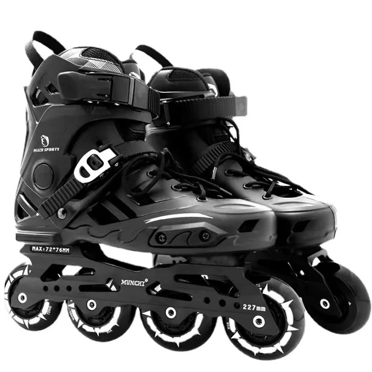 EACH Professional Freestyle Skate Shoes Adults New Model PU Roller Skates Alloy Wholesale Preferential Inline Skate Shoes Slalom