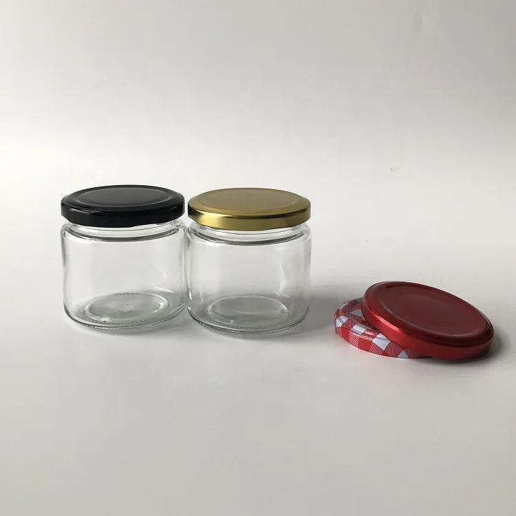 \150ml 250ml Small round jam glass jar for 100ml for chili garlic sauce salsa jars glass