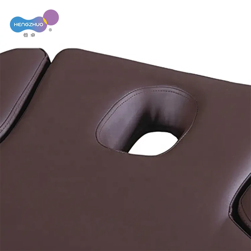 Manual Adjustment Salon Furniture Thai Spa Massage Bed Durable Wooden Customized Massage Table Modern Synthetic Leather