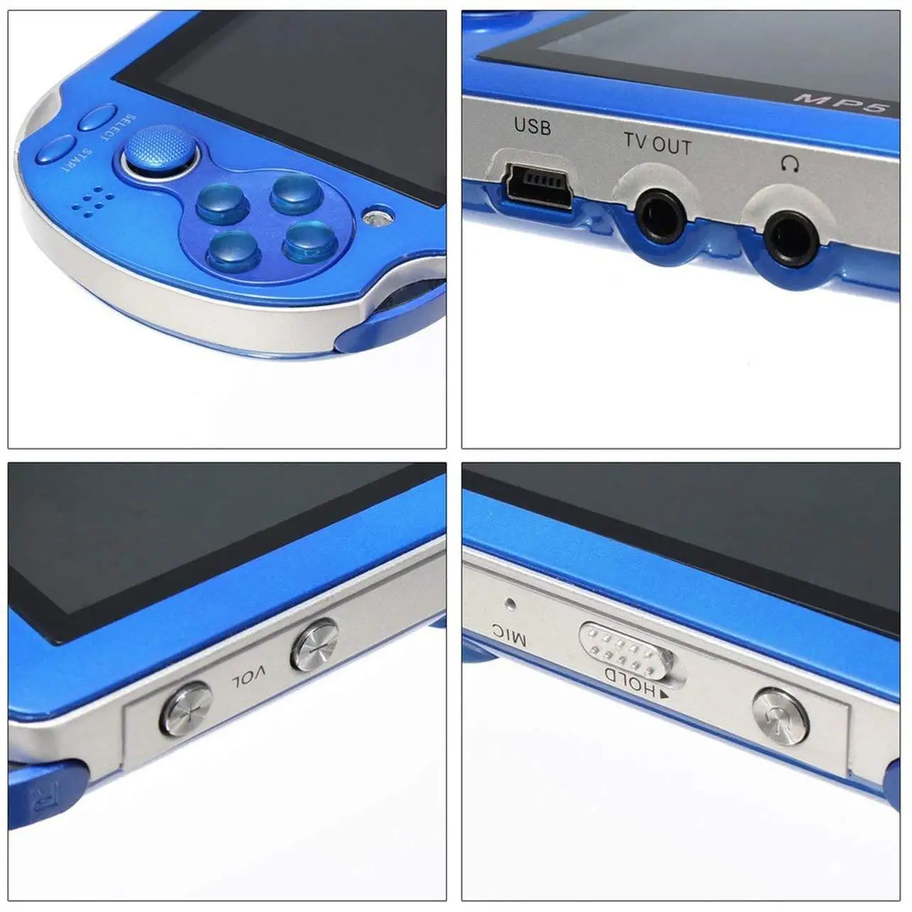 4.3 Inch Screen Handheld Game for PSP Game Camera Video E-book Player MP5 Console Game Player