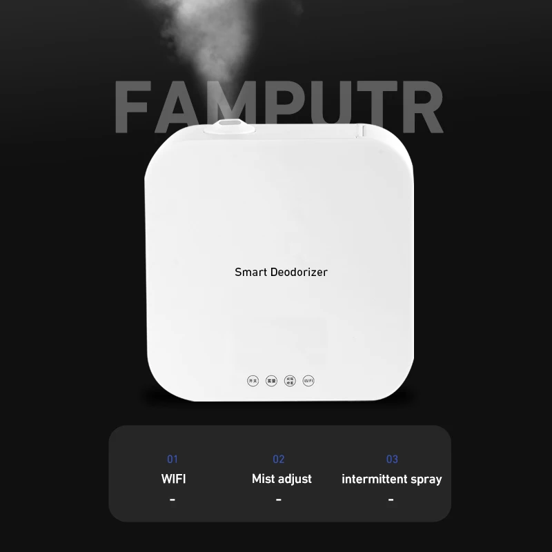 Wall Mounted Room Humidifier Price Reusable Square Sanitizer Diffuser Humidifier Customized ABS Hotel 28 Tabletop Air Freshen 2L