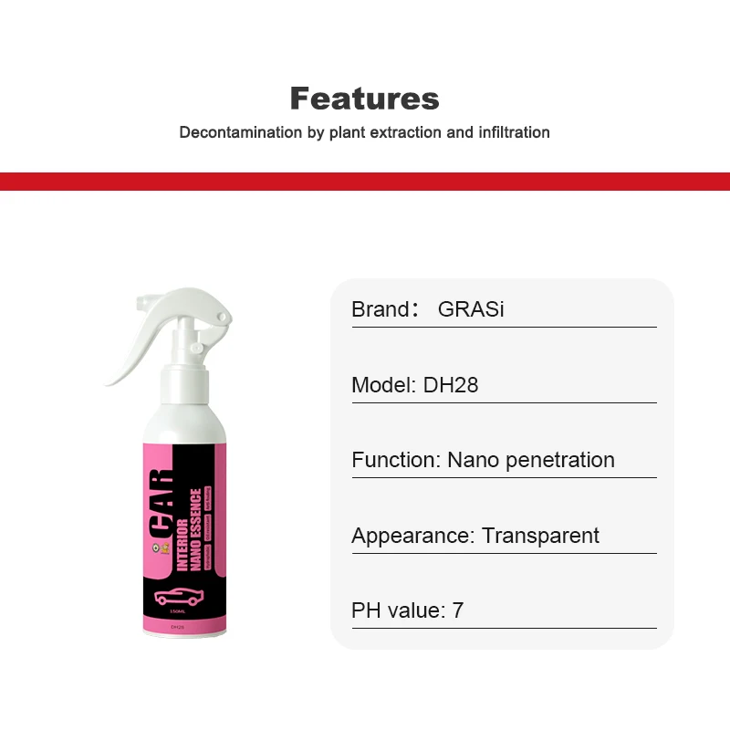 Ceramic Coating For Leather Car Seats Car Interior Waterproof Protection Factory Sale Car Interior Nano Essence