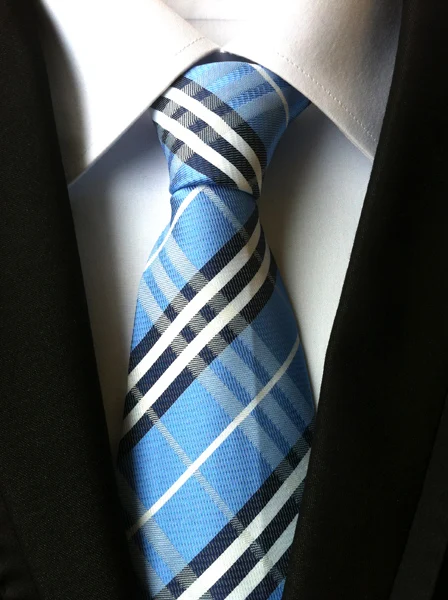 Wholesale Neckties With High Quality For Businessmen 100% Polyester Stripe Woven Neckties