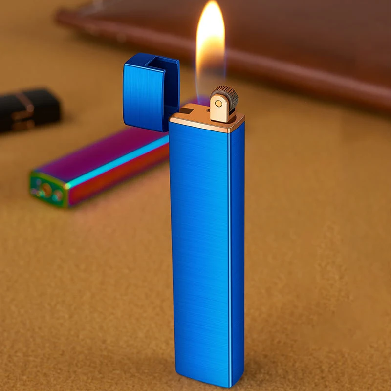 Mini Open Flame Refillable Lighters Butane Gas Custom Lighter