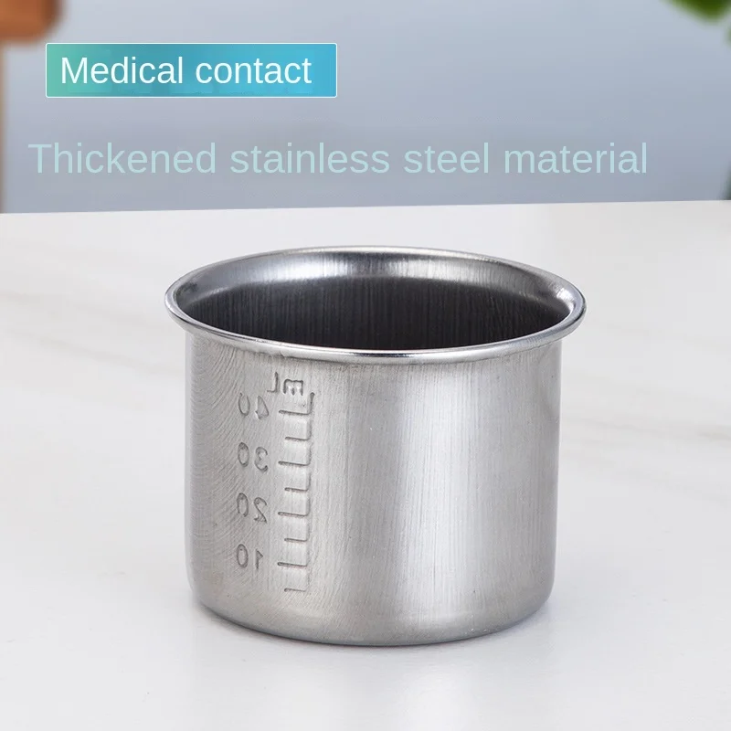 40ML scale of stainless steel medicine cup in hospital