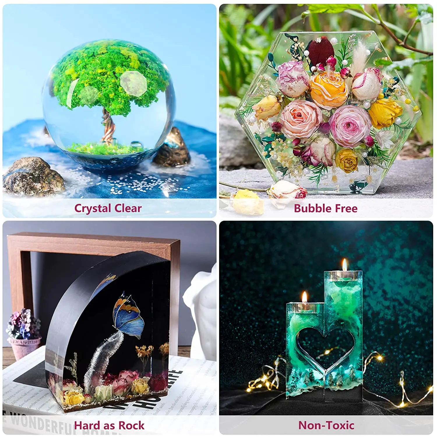 Factory customization  Table Top & Bar Top Casting Resin  500ml Bubbles Free Epoxy Resin for house decoration