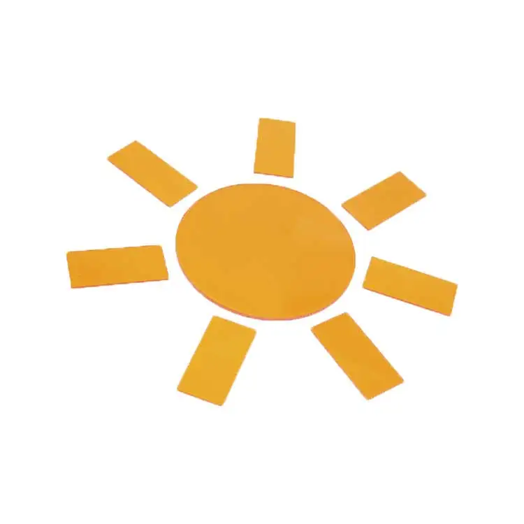 customize selective absorption long pass Orange glass for optical instruments optical filter