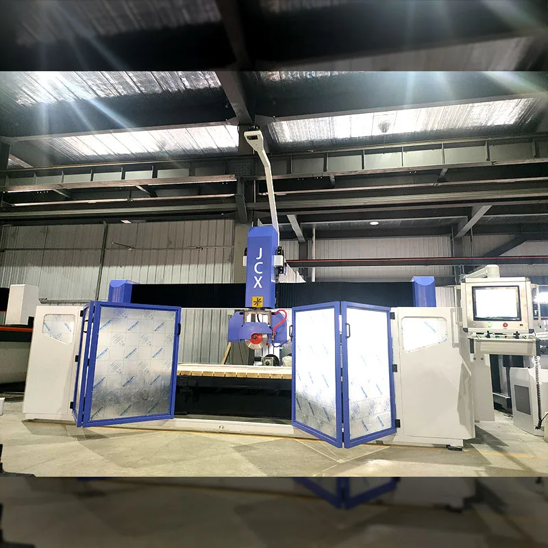 JCXstone Multifunctional granite slab cutting machine 5 Axis CNC Bridge Saw Stone Cutting Machine