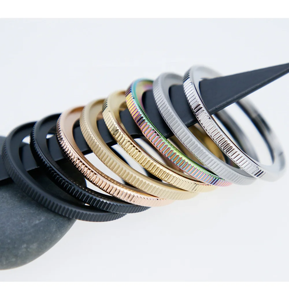 Hot Selling SKX007 009 Stainless Steel  Diving Rotate Coin Edge Watch Bezel