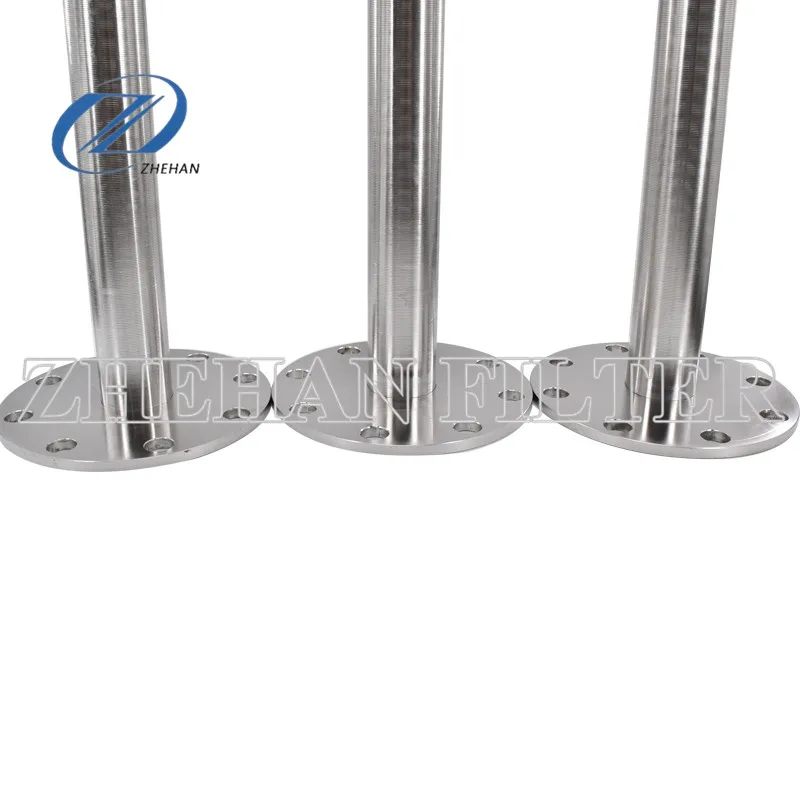 316L stainless steel wedge wire filter pure round johnson screen water filter nozzle used on water distributor