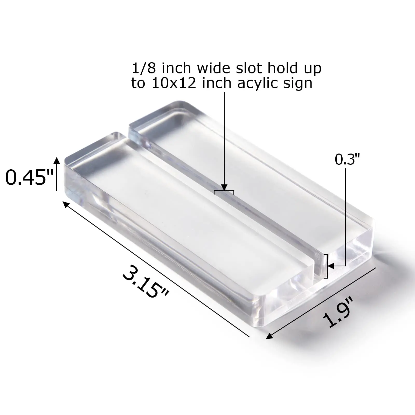 Acrylic Sign Holders Clear Place Card Holders Table Numbers Display Stands With Card Slot For Wedding