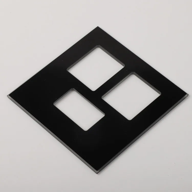 manufacturer custom smart home tempered glass frame for lighting switch
