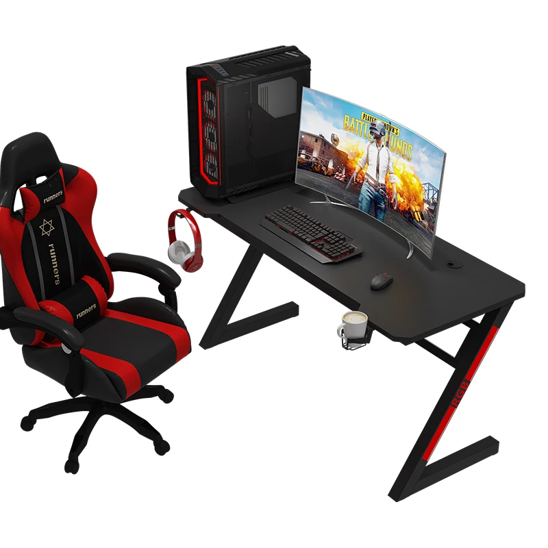 Современный игровой компьютерный стол Z-образной формы для дома и офиса
