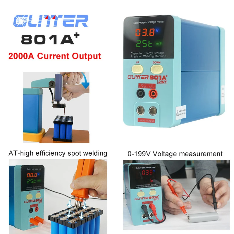 SUNKKO 801A+ 70B 240V/110V 11.6KW Spot Welders 0.3mm Automatic Manual Switching Spot Welders with 70A Standard welding pen model