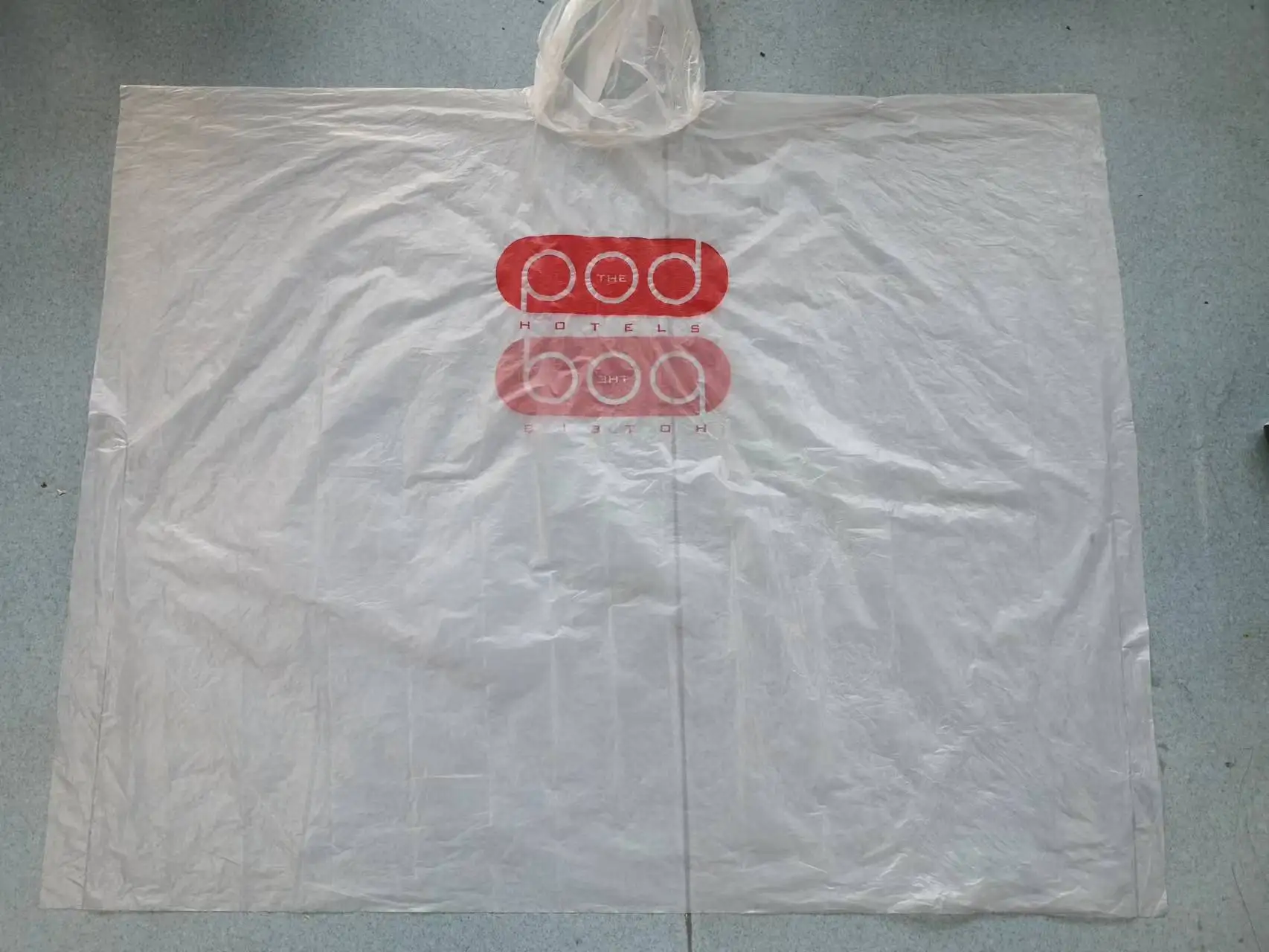 Environment Friendly Disposable  Bio-degradable and Compostable PBAT + PLA Cornstarch Poncho for Outdoor